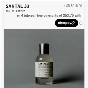 Le Labo Santal 33 50ml 1.7 fl oz Perfume